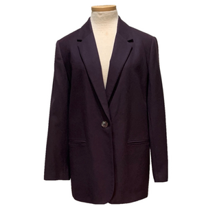 Requirements sz 12 purple wool blend blazer/jacket made in El Salvador